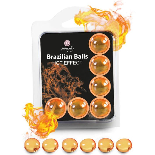 SECRETPLAY - SET 6 BRAZILIAN BALLS HEAT EFFECT - 1
