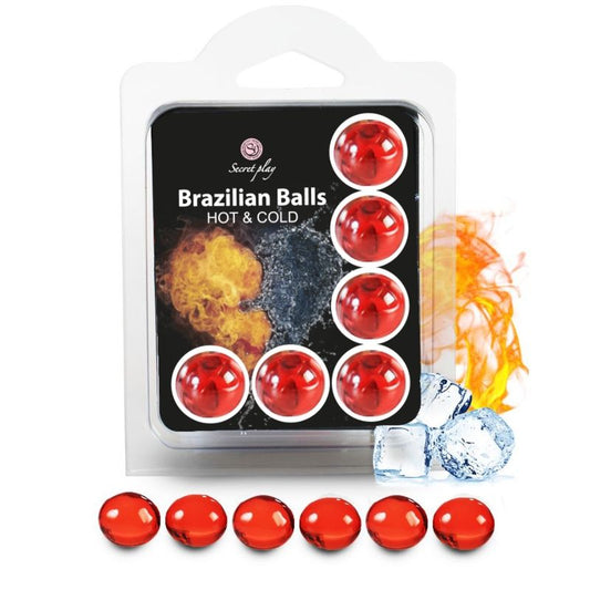 SECRETPLAY - SET 6 BRAZILIAN BALLS HOT AND COLD EFFECT - 1