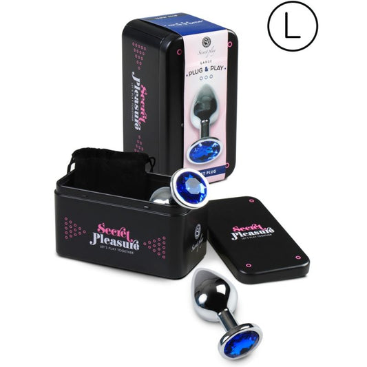 SECRETPLAY - ANAL PLUG SIZE L BLUE - 1
