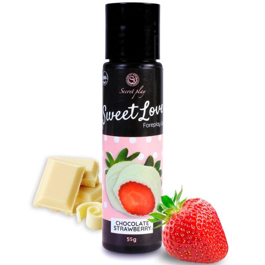 SECRETPLAY - GEL SWEET LOVE STRAWBERRY AND WHITE CHOCOLATE 60 ML - 1