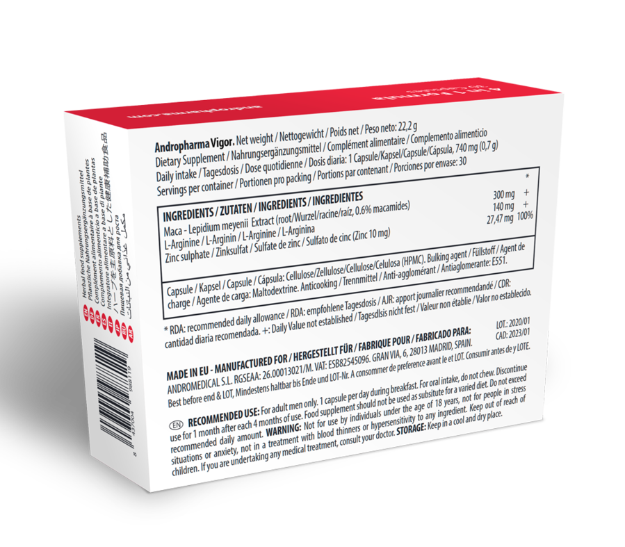 ANDROPHARMA VIGOR - LIBIDO ENHANCING COMPLEMENT