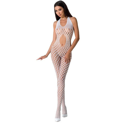PASSION - WOMAN BS065 WHITE BODYSTOCKING ONE SIZE - ONE SIZE / WHITE - 4