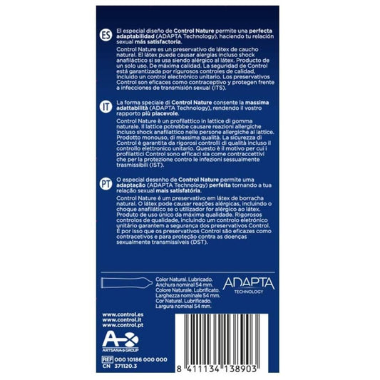 CONTROL - ADAPTA NATURE CONDOMS 12 UNITS - 1