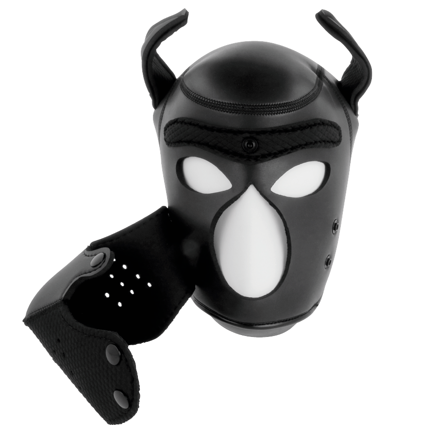 DARKNESS - NEOPRENE DOG MASK WITH REMOVABLE MUZZLE L - 4
