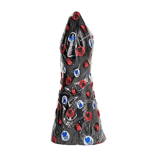 ALL BLACK - FISTING WITH DILDO 39 CM
