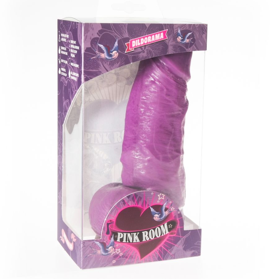PINK ROOM - DAYAN PURPLE REALISTIC DILDO 17 CM