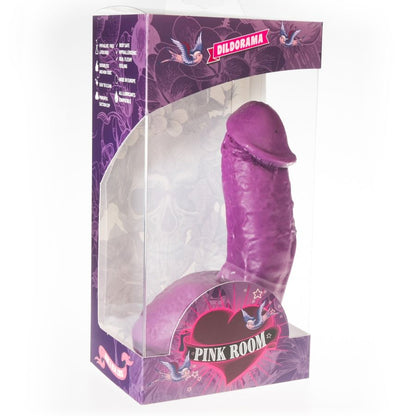 PINK ROOM - ELIAN DILDO REALISTIC PURPLE 17,5 CM