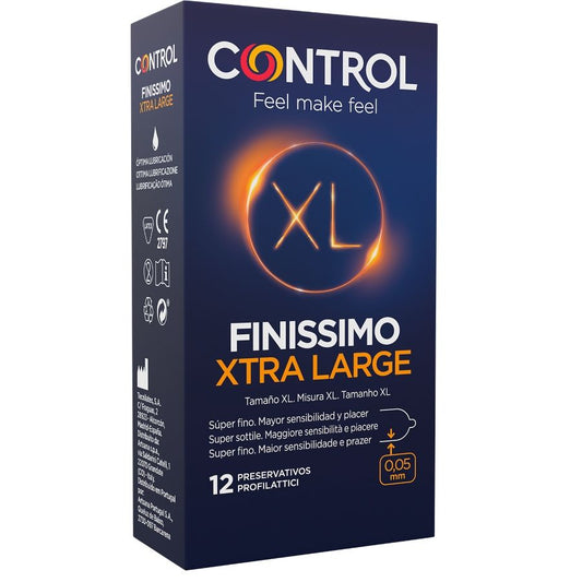 CONTROL - FINISSIMO XL CONDOMS 12 UNITS - 1