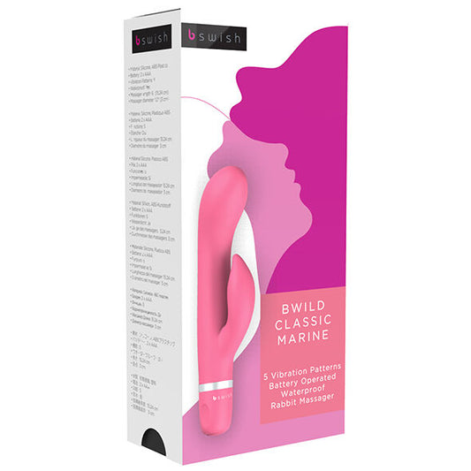B SWISH - BWILD CLASSIC MARINE RABBIT GUAVA VIBRATOR