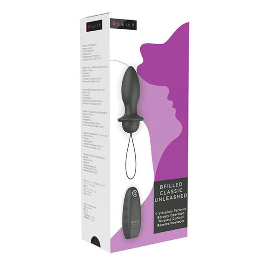 B SWISH - BFILLED CLASSIC VIBRATING PLUG BLACK - 1