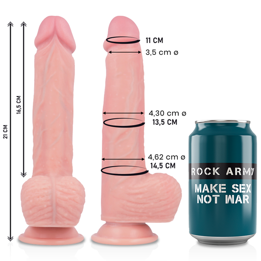 ROCKARMY - LIQUID SILICONE PREMIUM SPITFIRE REALISTIC 21 CM -O- 4.62 CM - 1