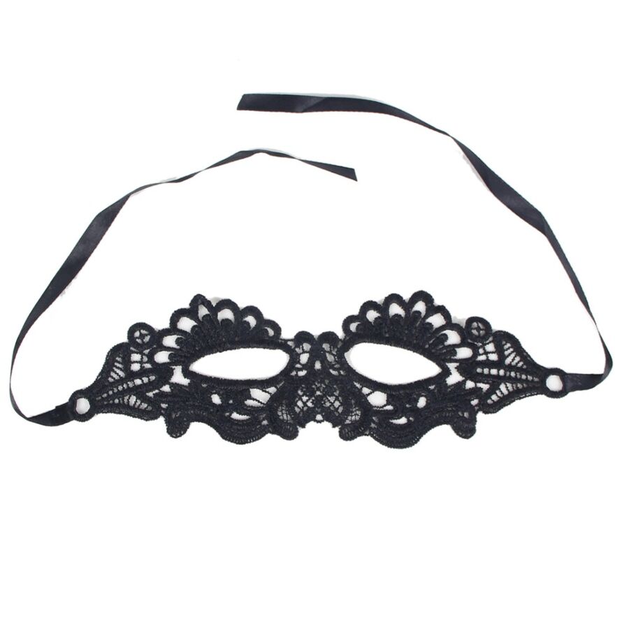 QUEEN LINGERIE - BLACK MASK ONE SIZE - 1