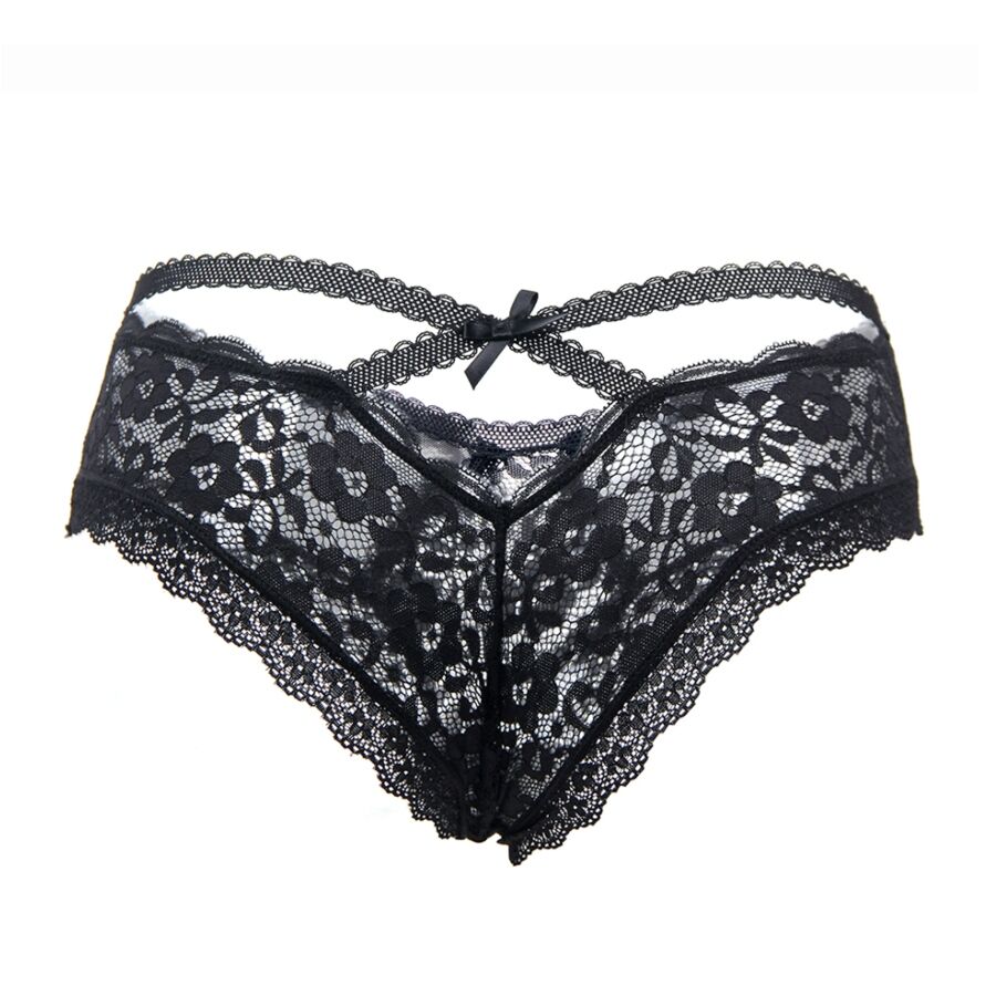 QUEEN LINGERIE - FLORAL LACE PANTIES S/M - 4