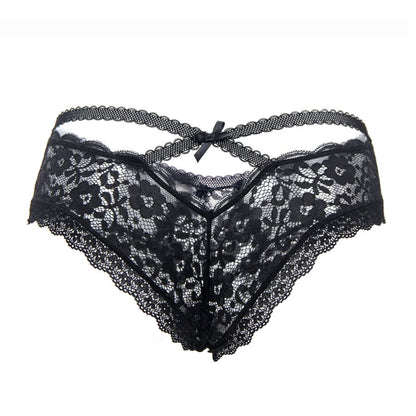 QUEEN LINGERIE - FLORAL LACE PANTIES S/M - 4