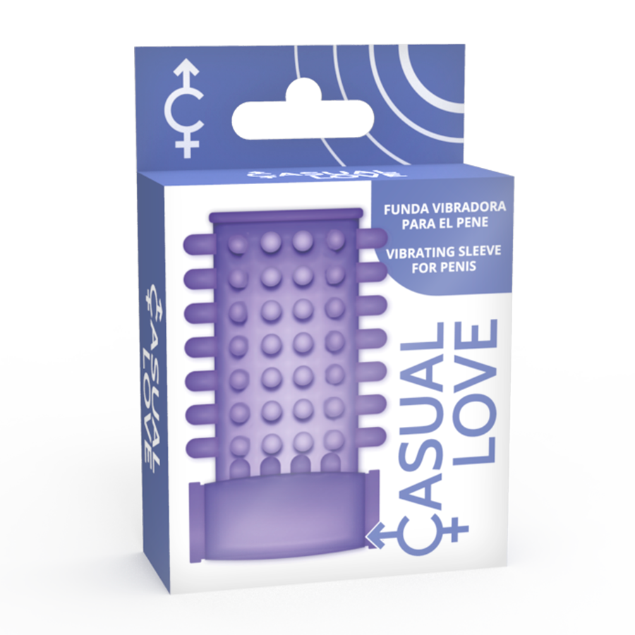 CASUAL LOVE - RING VIBRATING SLEEVE PURPLE - 1