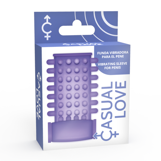 CASUAL LOVE - RING VIBRATING SLEEVE PURPLE - 1