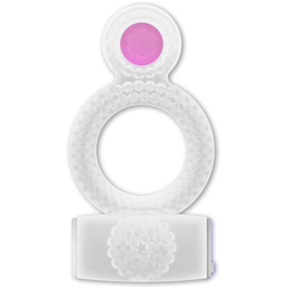 CASUAL LOVE - RING VIBRATING DOUBLE PLEASURE TRANSPARENT - 4