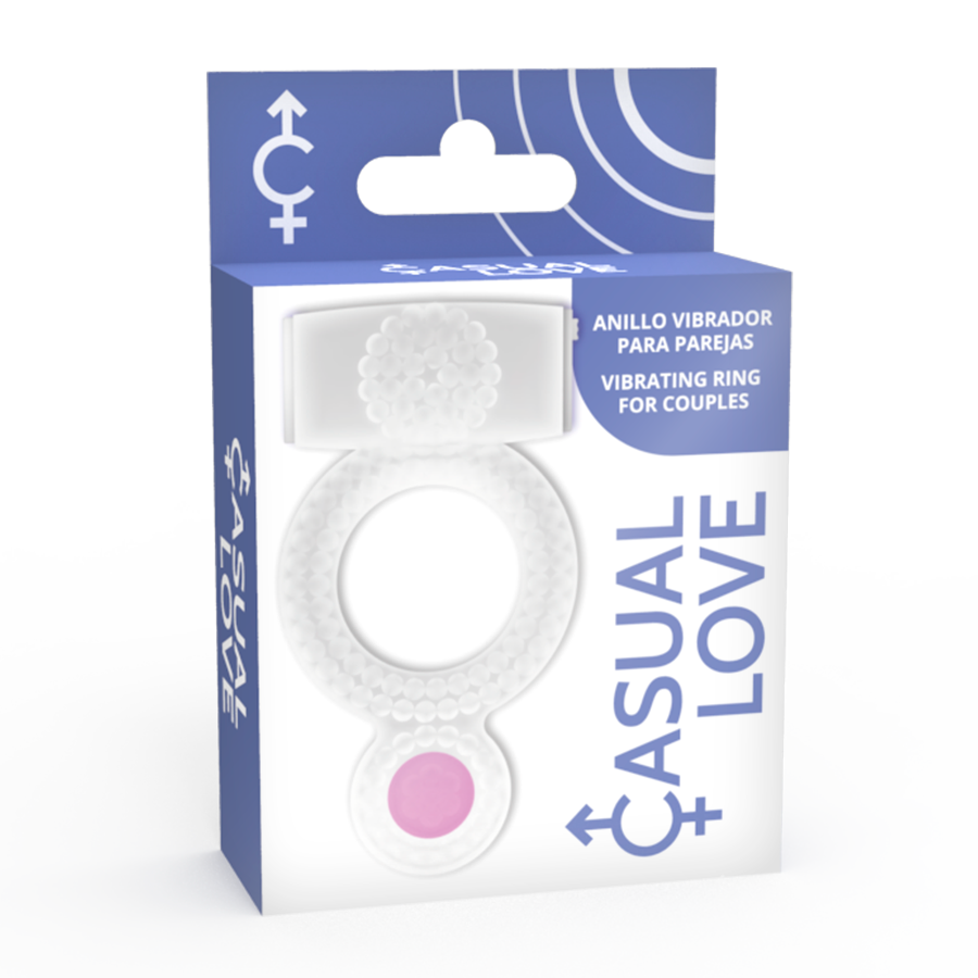 CASUAL LOVE - RING VIBRATING DOUBLE PLEASURE TRANSPARENT - 2