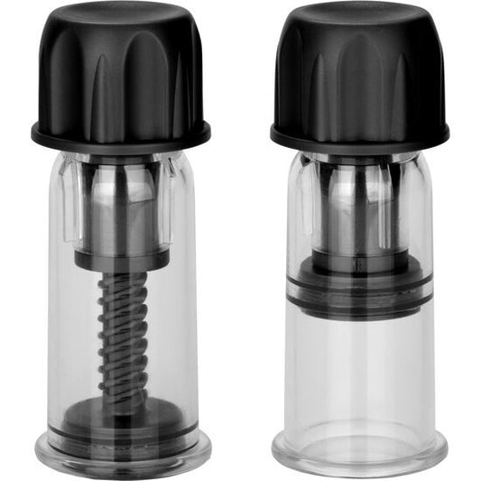 CALEXOTICS - COLT SUCTION CUPS WITH STIMULATING WAVES FOR THE NIPPLE, BLACK - 1