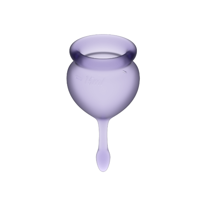 SATISFYER - FEEL GOOD PURPLE MENSTRUAL CUP 15 + 20 ML
