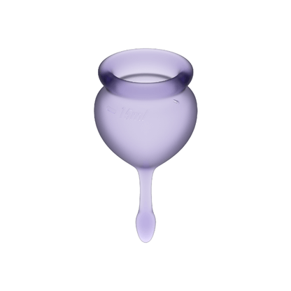 SATISFYER - FEEL GOOD PURPLE MENSTRUAL CUP 15 + 20 ML
