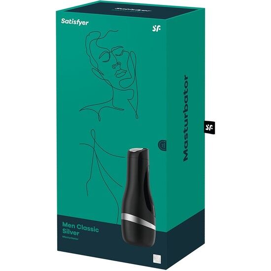 SATISFYER - CLASSIC BLACK MASTURBATOR FOR MEN