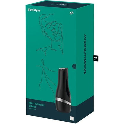 SATISFYER - CLASSIC BLACK MASTURBATOR FOR MEN