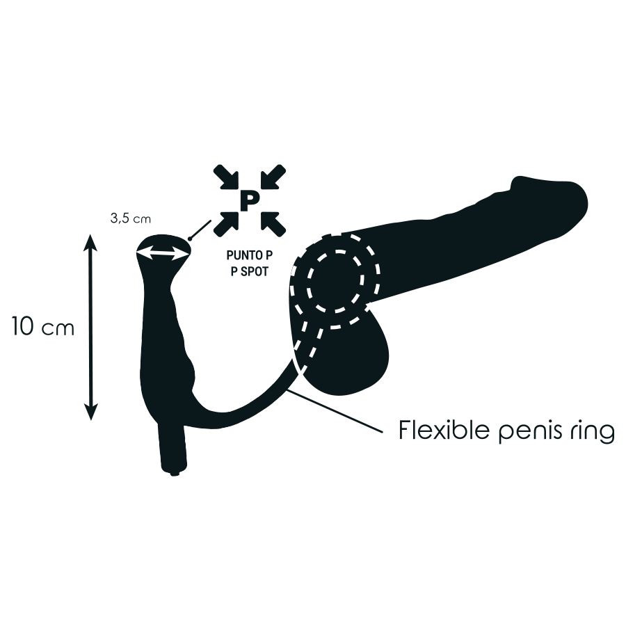 ADDICTED TOYS - BLACK PROST TIC VIBRATOR 10 CM