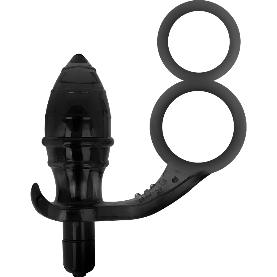 ADDICTED TOYS - ANAL PLUG WITH DOUBLE BLACK RING - 2