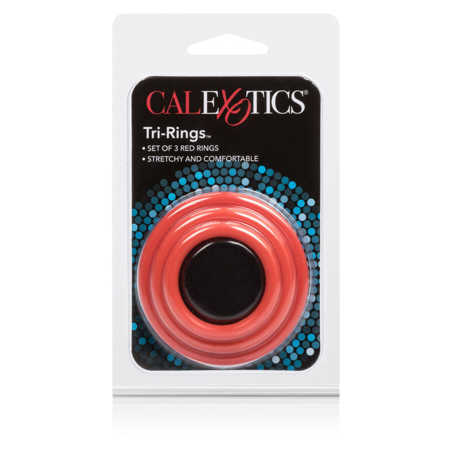 CALEXOTICS - RED TRI-RING SET
