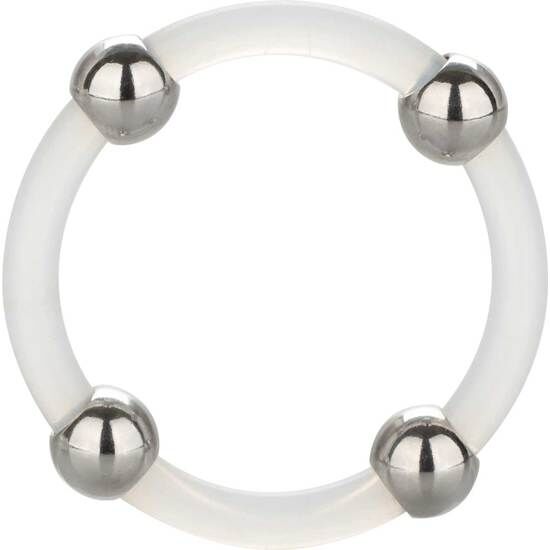 CALEXOTICS - STEEL BEADED SILICONE RING L - 1