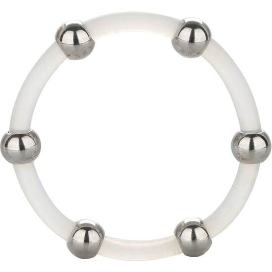 CALEXOTICS - STEEL BEADED SILICONE RING XL - 1