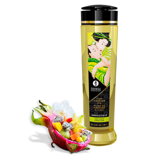 SHUNGA - IRRESISTIBLE EROTIC MASSAGE OIL 240ML - 1