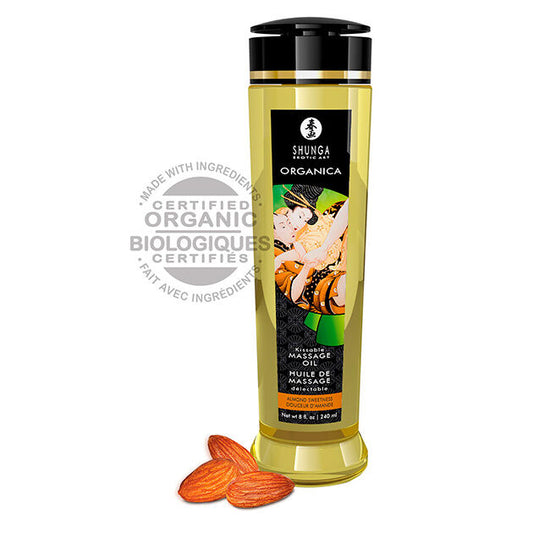 SHUNGA - HUILE DE MASSAGE À L'AMANDE BIO 240 ML