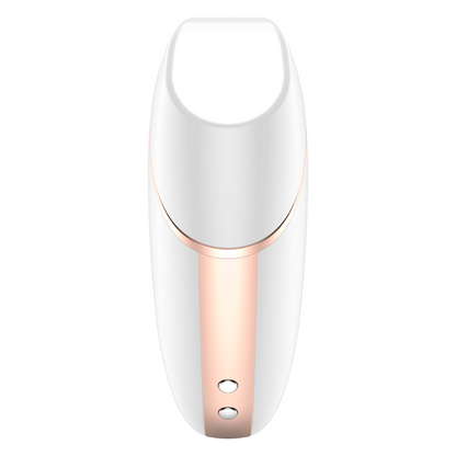 SATISFYER - LOVE TRIANGLE AIR PULSE STIMULATOR & VIBRATOR WHITE - WHITE - 13