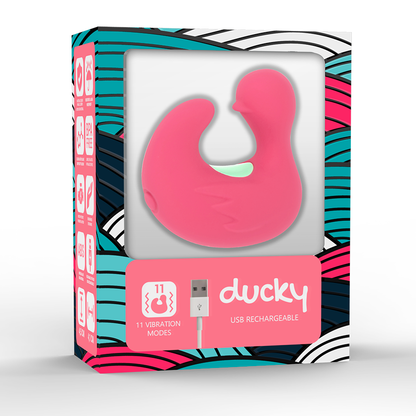 HAPPY LOKY - DUCKYMANIA RECHARGEABLE SILICONE STIMULATOR FINGER - 4