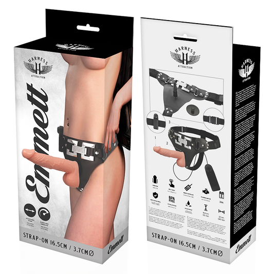 HARNESS ATTRACTION - RNES EMMETT REALISTIC VIBRATOR 16.5 CM -O- 3.7 CM - 1