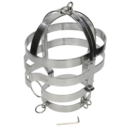 METAL HARD - MASK WITH STEEL NECKLACE - 2