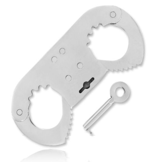 METAL HARD - THUMB CUFF METAL FINGER HANDCUFFS - 1
