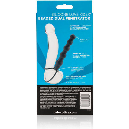 CALEXOTICS - BEADED DUAL PENETRATOR BLACK - 3