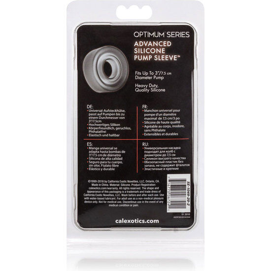 CALEXOTICS - ADV BLACK SILICONE PUMP SLEEVE