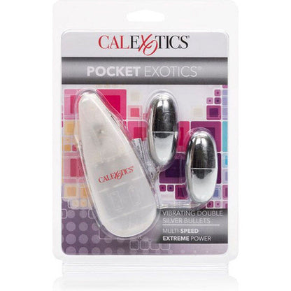 CALEXOTICS - SILVER DUO VIBRATING BULLETS