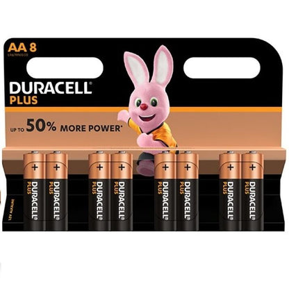 DURACELL - PLUS POWER PILE AA LR6 8 UNITÉS