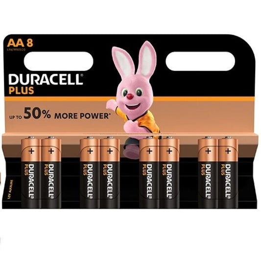 DURACELL - PLUS POWER PILE AA LR6 8 UNITÉS