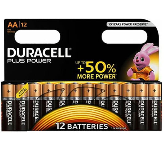 DURACELL - PLUS POWER BATTERY AA LR6 12UNITS - 1
