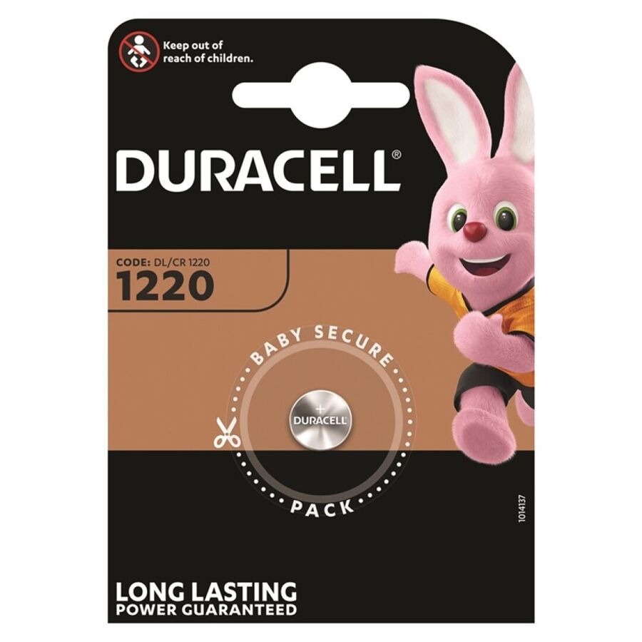 DURACELL - BATTERY BOTON LITIO CR1220 3V 1UNIT - 1