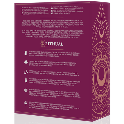 RITHUAL - NISHA RECHARGEABLE VIBRATING KEGEL BALLS ORCHID - 7