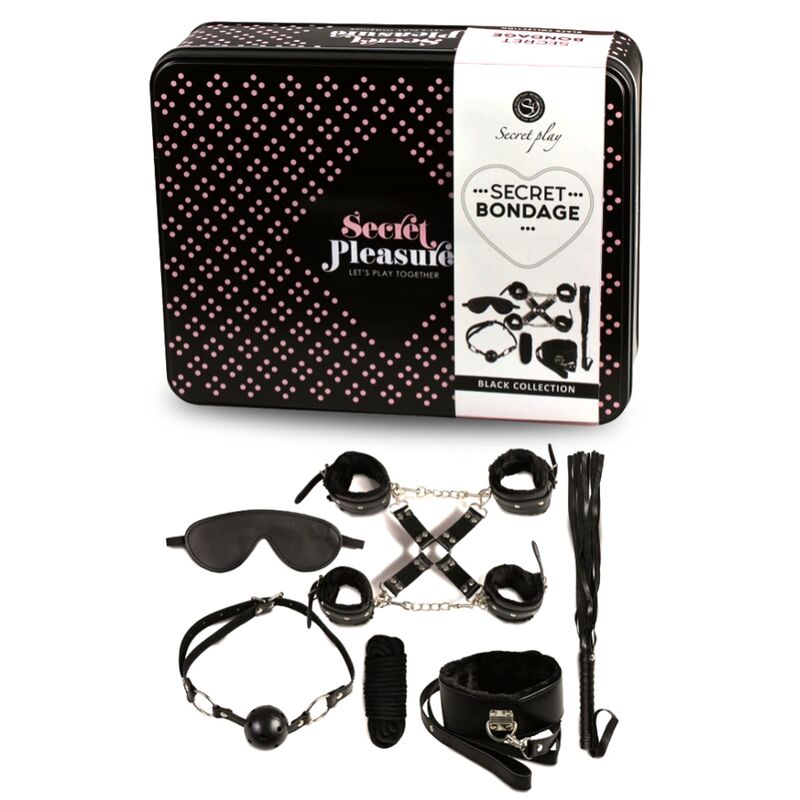 SECRETPLAY - BDSM SET 8 PCS BLACK - 1