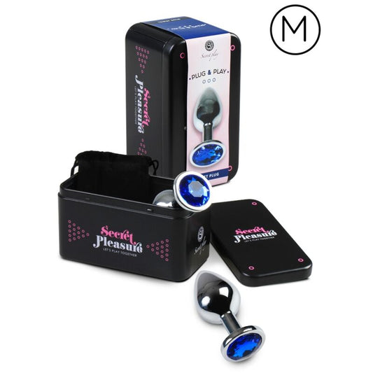 SECRETPLAY - ANAL PLUG BLUE M - 1