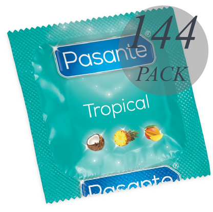 PASANTE - CONDOMS TROPICAL FLAVORS 144 UNITS - 1